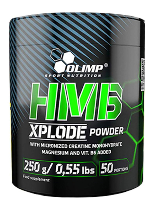 Olimp Nutrition Hmb Xplode Pre-Workout Booster with Micronised Creatine Magnesium and Vitamin B6 Powder, 250g, Peach