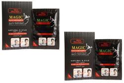Skin Doctor Magic Hair Dye Shampoo, 2 x 25ml, Black