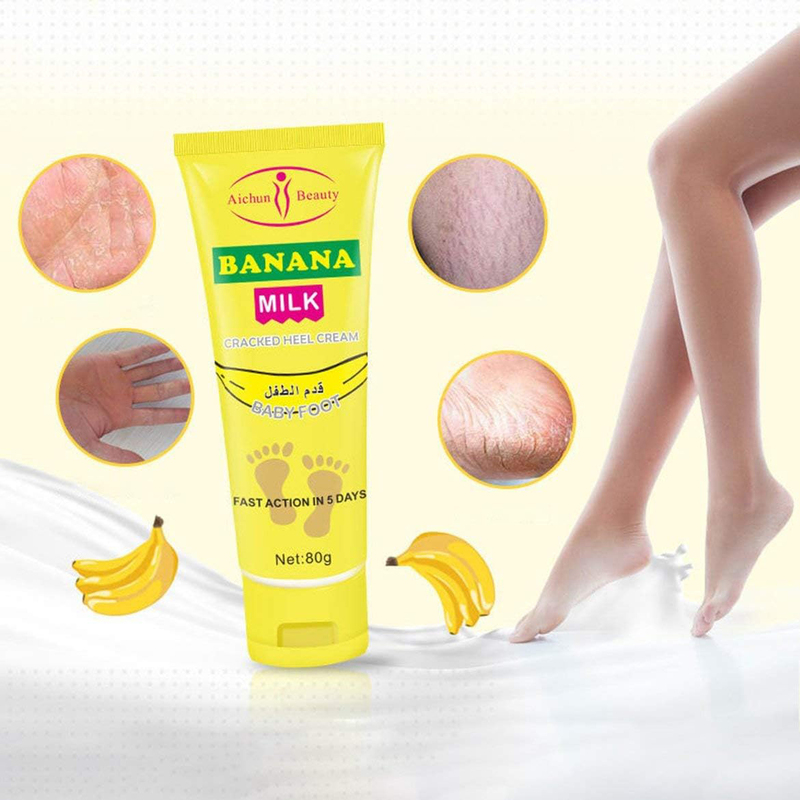 Aichun Beauty Banana Milk Cracked Heel Cream, 80g