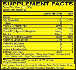 Cellucor C4 The Original Explosive Pre-Workout Dietary Supplement, 60 Servings, 390gm, Fruit Punch