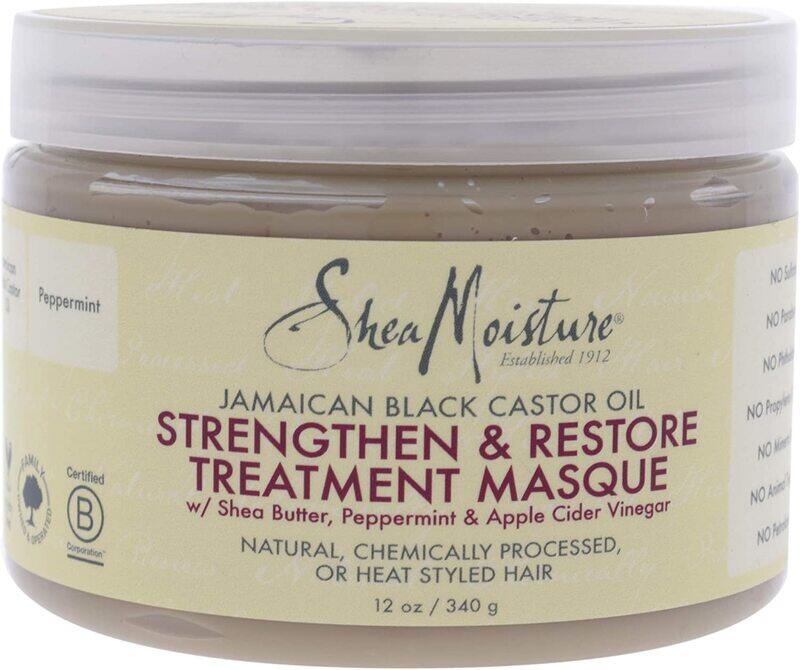 

Shea Moisture Jamaican Treatment Masque Dry Hair Jamaican Black Castor Oil Paraben Free Hair Mask, 12Oz