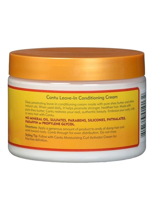 Cantu Shea Butter Leave-in Conditioning Cream for Damaged Hair, 340g