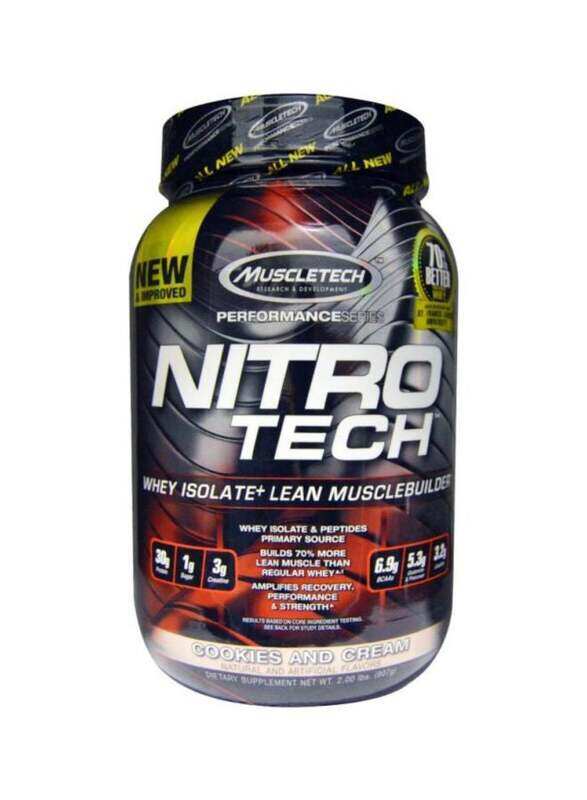 

Muscletech Nitro Tech Whey Isolate Protein Powder, 907gm, Cookies And Cream