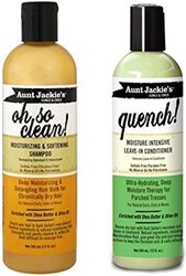 Aunt Jackie's Oh So Clean Moisturizing & Softening Shampoo & Quench Moisture Intensive Leave-In Conditioner, 2 Pieces