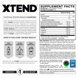 Scivation Xtend Original 7G BCAA Muscle Recovery + Electrolytes, 30 Servings, Watermelon Explosion