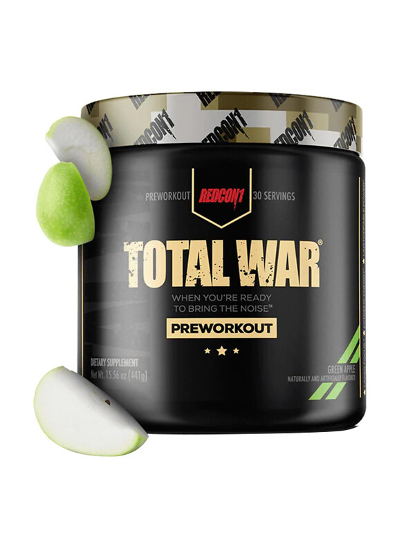 

Redcon1 Total War Pre Workout, 30 Servings, Green Apple