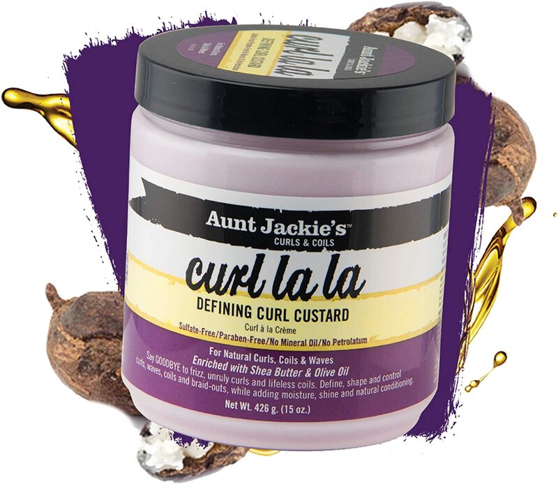 Aunt Jackie's Curl La La Defining Curl Custard for Curly Hair, 6 x 15oz