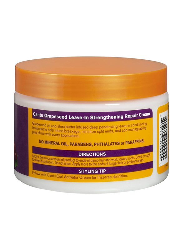 Cantu Grapeseed Strengthening Leave In Hair Conditioning Cream 340ml