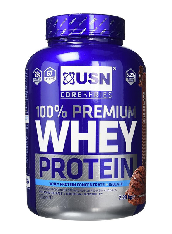 

USN Whey Protein Shake Powder, 2.28Kg, Chocolate