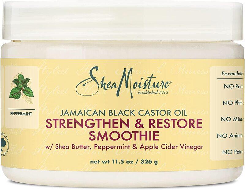 

Shea Moisture Jamaican Black Castor Oil Strengthen & Restore Smoothie Cream for All Hair Types, 12oz