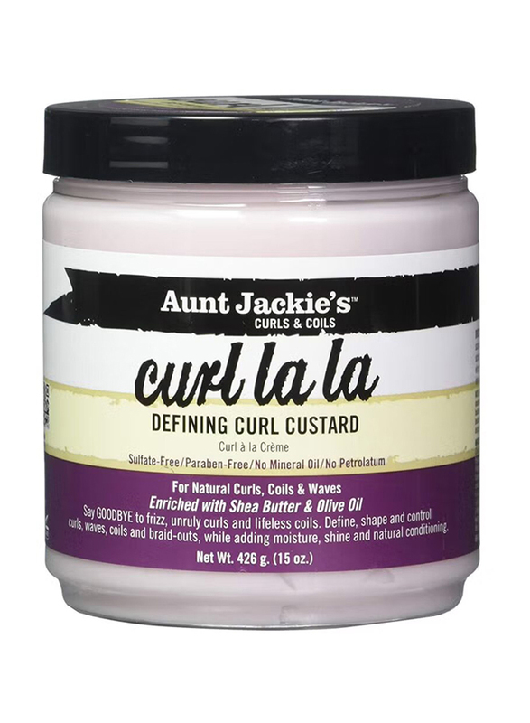 

Aunt Jackie's Curl La La Defining Curl Custard for Curly Hair, 426gm