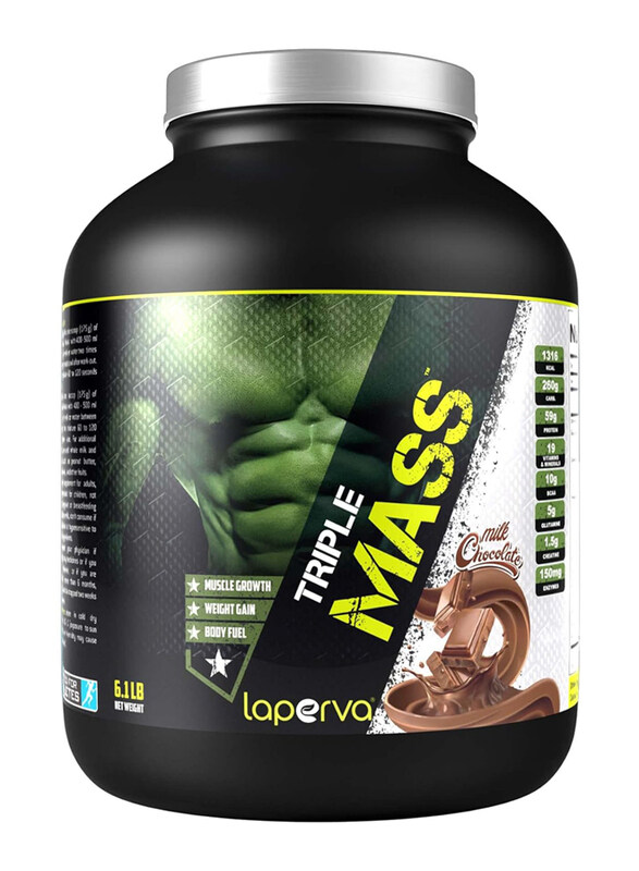 

Laperva Triple Mass Gainer Protein Powder, 6Lbs, Milk Chocolate