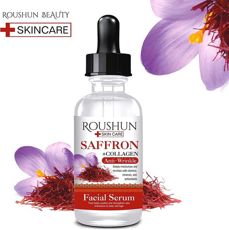 Roushun Saffron +Collagen Anti-Wrinkle Facial Serum, 30ml