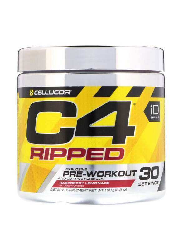 

Cellucor C4 Ripped Explosive Pre-Workout Powder, 30 Servings, Raspberry Lemonade