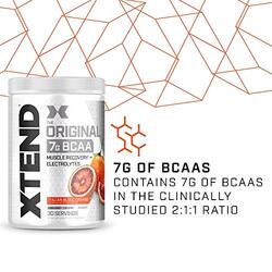 Scivation Xtend Original 7g BCAA Muscle Recovery + Electrolytes Dietary Supplement, 30 Servings, Italian Blood Orange