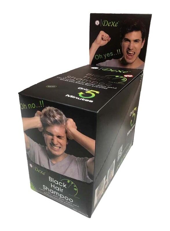 

Dexe 5 minutes Only Hair Unisex Shampoo, 24 x 25ml, Black