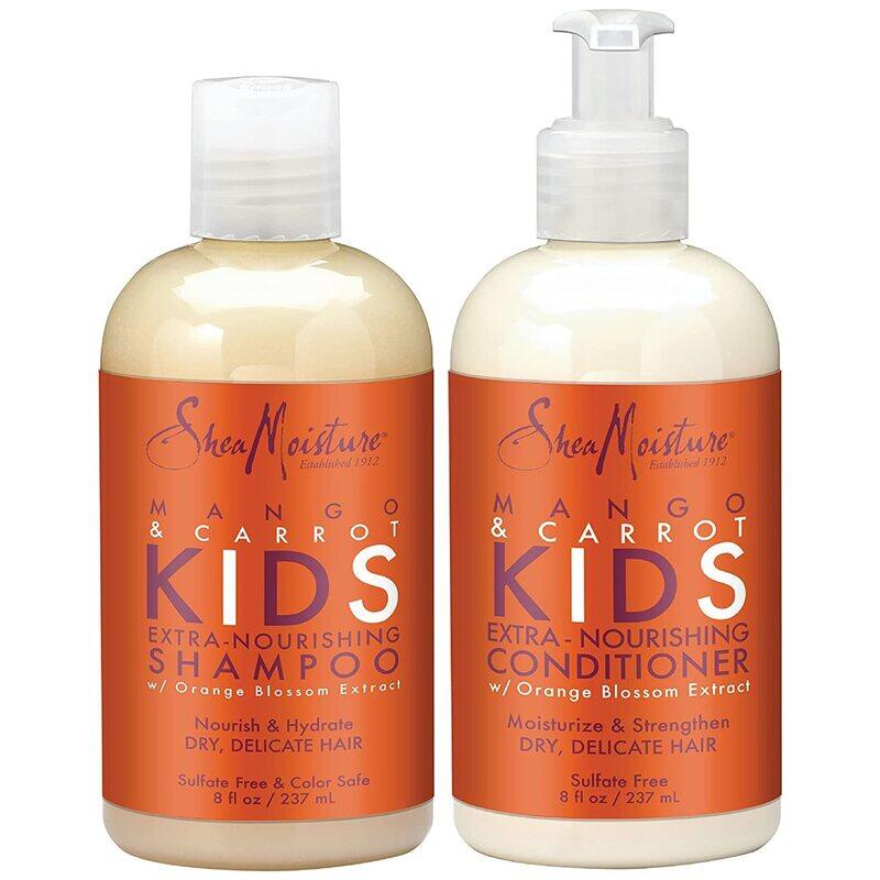 

Shea Moisture Mango & Carrot Kids Extra-Nourishing Shampoo with Conditioner, 2 Pieces