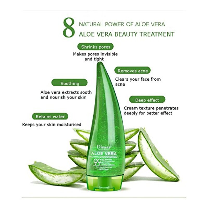 Disaar Beauty Aloe Vera 9% Soothing Moisturizing Gel Cream, 260ml