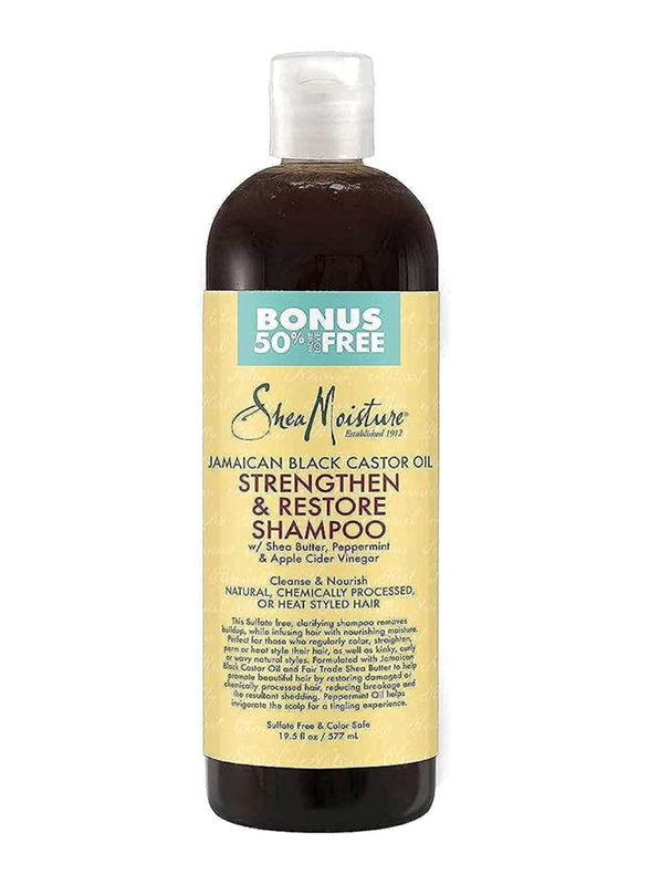 Shea Moisture Jamaican Black Castor Oil Strengthen & Restore Shampoo, 577ml