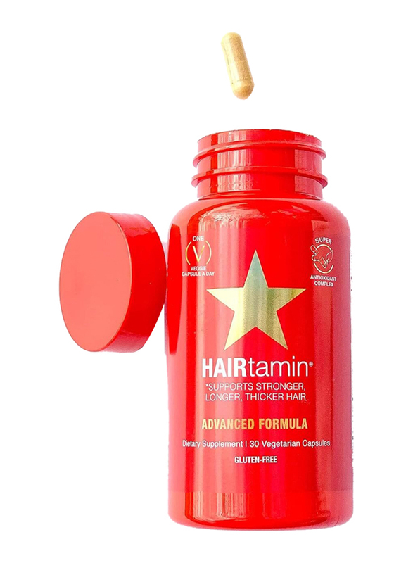 Hairtamin 100% Original Advance Formula Dietary Supplement, 30 Capsules