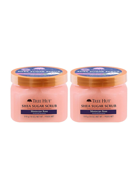 

Tree Hut Moroccan Rose Shea Sugar Scrub, 2 x 18oz