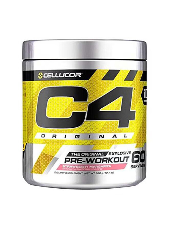 

Cellucor C4 Original Explosive Pre-Workout Powder Dietary Supplement, 60 Servings, Strawberry Margarita