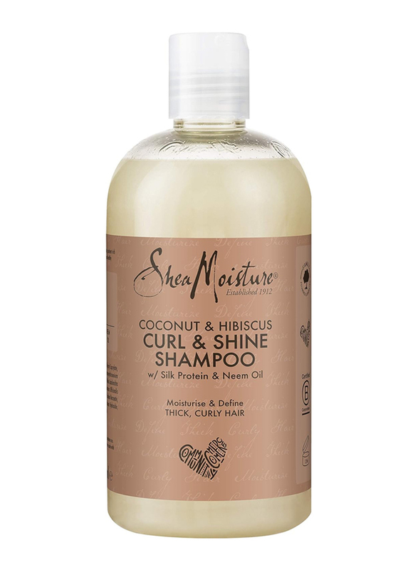 Shea Moisture Coconut & Hibiscus Curl & Shine Shampoo for All Hair Types, 384ml