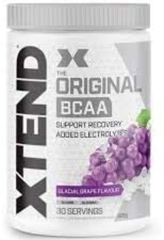 Scivation Xtend Original 7g BCAA Muscle Recovery + Electrolytes Dietary Supplement, 30 Servings, Grape