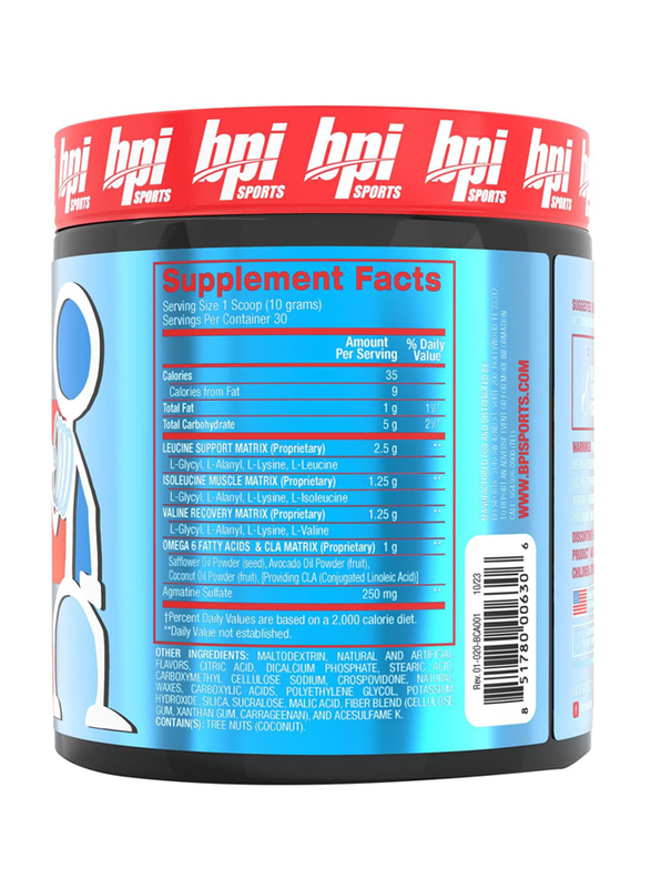 BPI Sports Best BCAA Peptide Linked Powder Dietary Supplement, 30 Servings, 300gm, Fruit Punch