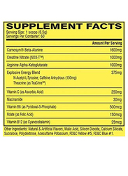 Cellucor 60-Serving C4 Original Explosive Pre-Workout Powder Dietary Supplement, 390g, Fruit Punch