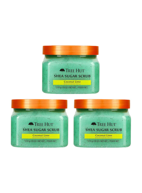 

Tree Hut Coconut Lime Shea Sugar Scrub, 18oz, 3 Pieces