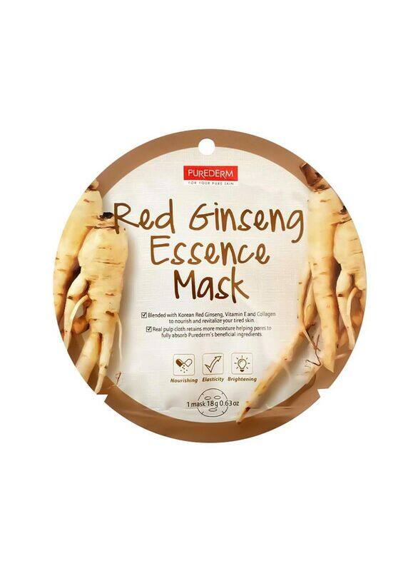 

Purederm Red Ginseng Essence Mask, 1 Mask