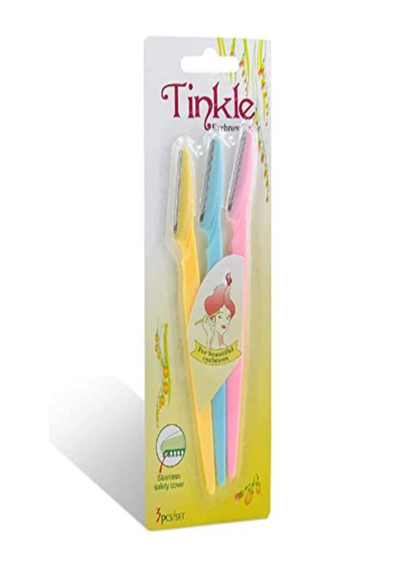 

Tinkle Eyebrow Razor, 3 Pieces, Multicolour