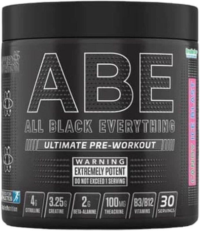 

Puzzle Supps Applied Nutrition ABE All Black Everything Ultimate Pre-Workout, 315 gm, Candy lce Blast