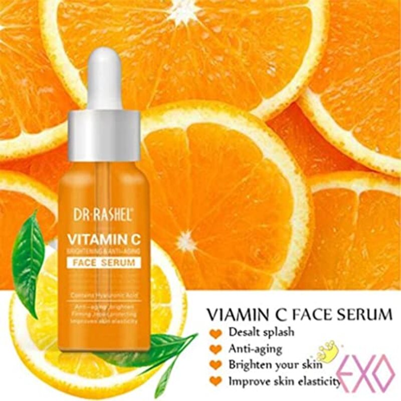 Dr Rashel Vitamin-C Face Refine Skin Texture Wrinkle Formation Serum, 50ml