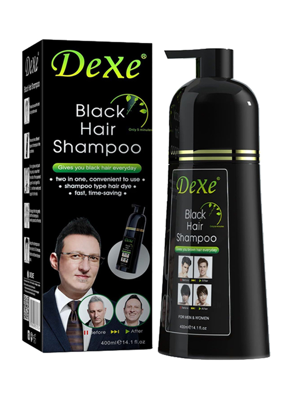 Dexe Instant Hair Shampoo, 400ml, Black