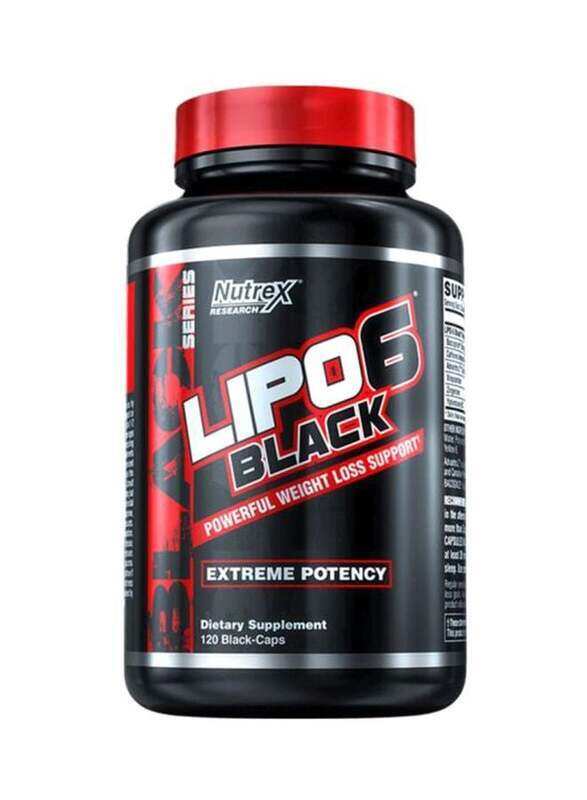 

Nutrex Research Lipo 6 Black Extreme Potency Weight Loss Support, 120 Capsules, Unflavoured