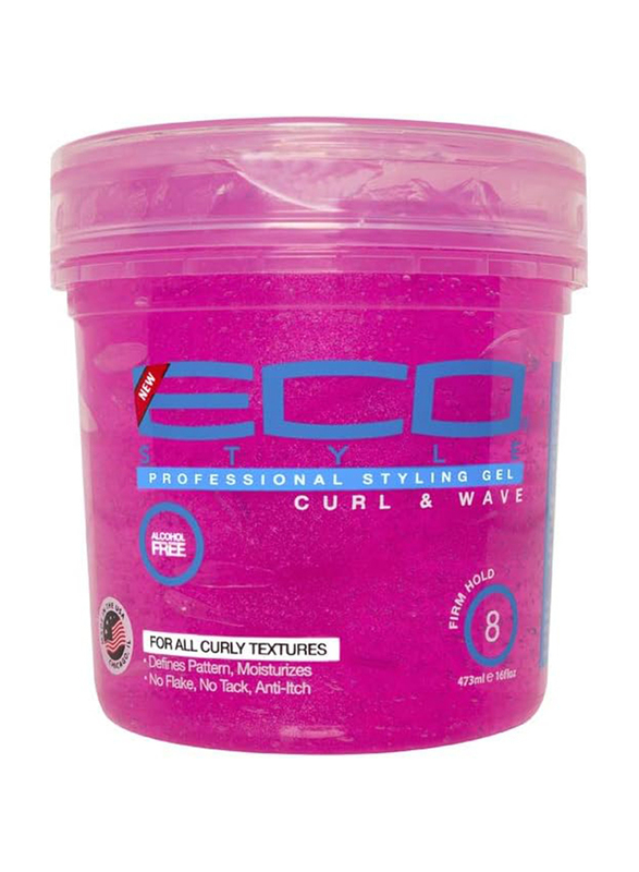 Eco Style Pink Styling Gel, 473ml