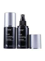 Dexe Hair Builder Fiber Black Hair Locking Spray Kit, 2 Pieces