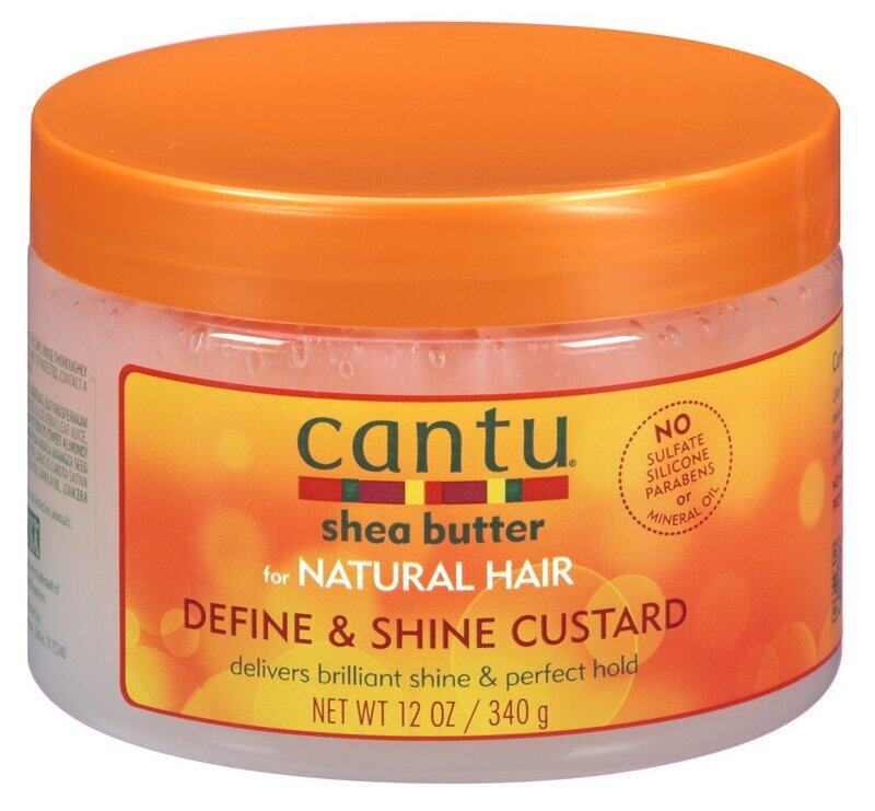 

Cantu Shea Butter for Natural Hair Define & Shine Custard Hair Gel for All Hair Types, 340g