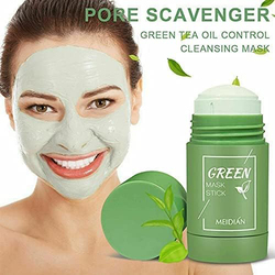 Meidian Green Tea Poreless Deep Cleanse Blackhead Remover Mask Clay Stick for Face, 1 Piece