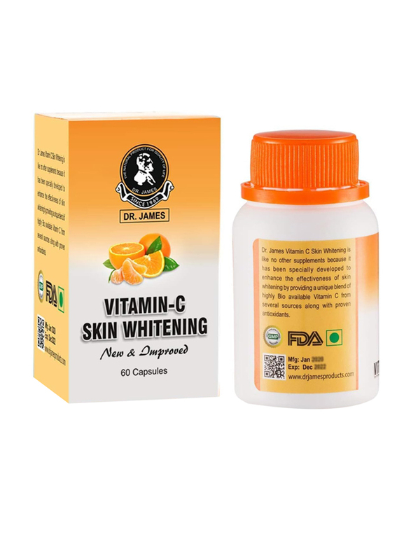 Dr. James Vitamin C Skin Whitening, 60 Capsules