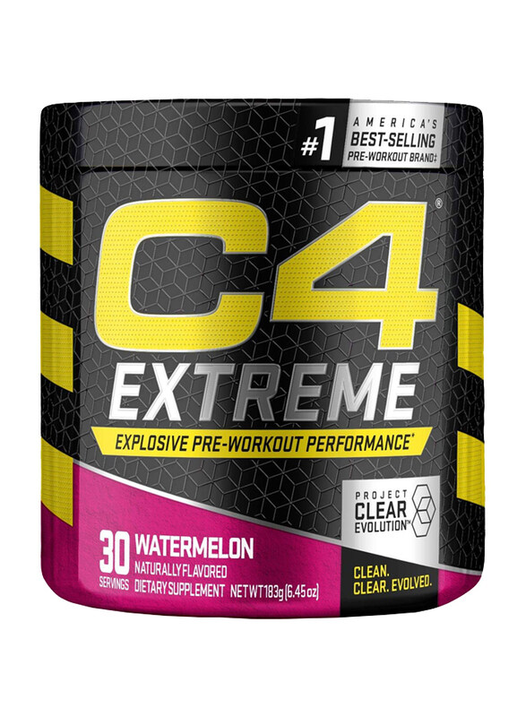 

Cellucor C4 Extreme Pre Workout Powder Preworkout Energy Supplement, 30 Servings, Watermelon