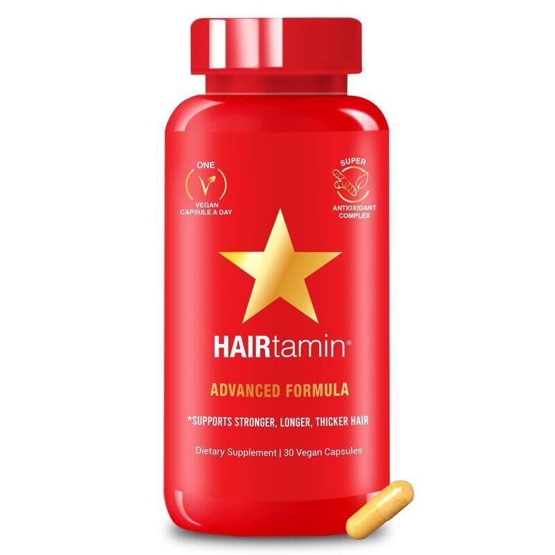 

Brunson Hairtamin Advanced for Hair Growth Supplements, 30 Vegan Capsules