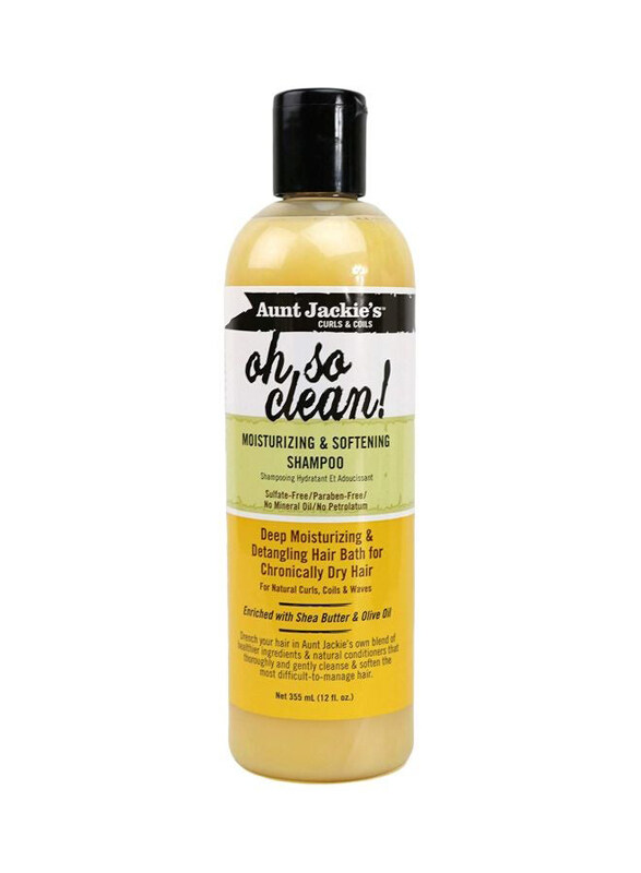 

Aunt Jackie's Oh So Clean! Moisturizing and Softening Shampoo for All Hair Types, 355ml