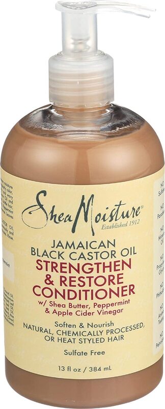 Shea Moisture Jamaican Black Castor Oil Strengthen & Restore Conditioner for Damaged Hair, 13oz