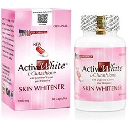 Active White Vitamin C Skin Whitening Pills, 1000mg, 60 Capsules