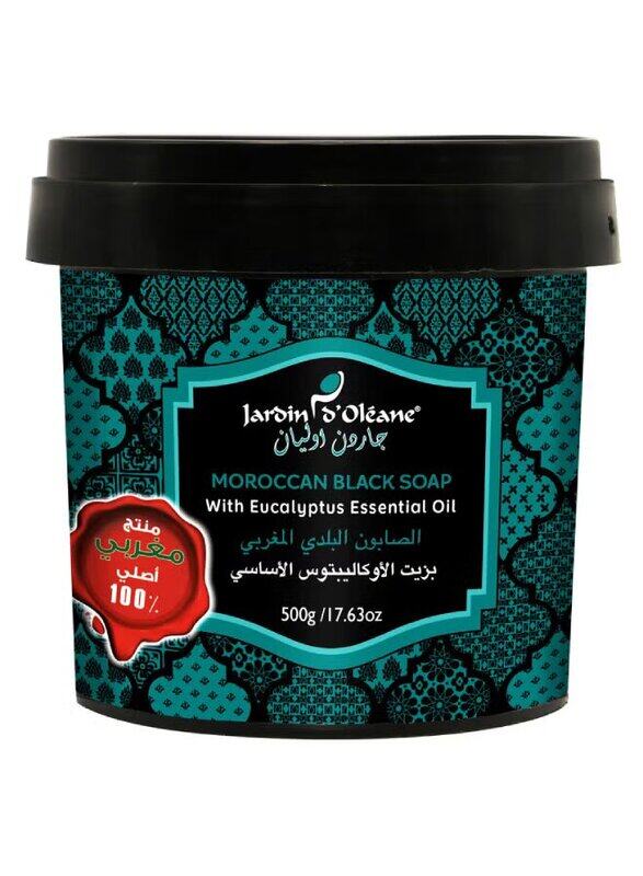 

Jardin D Oleane Moroccan Black Soap With Eucalyptus Oil, 500gm