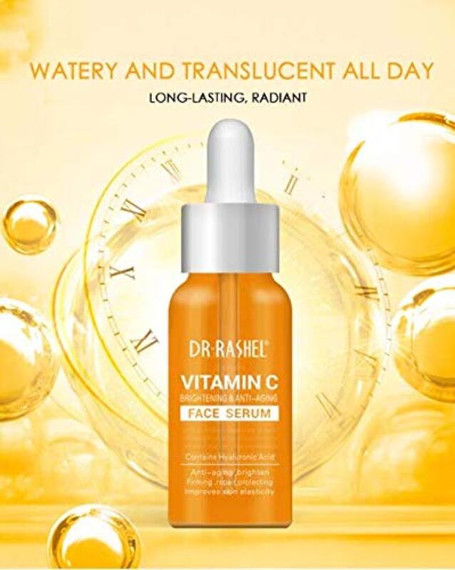 Dr Rashel Klear Plex Vitamin C Anti Aging Hyaluronic Facial Moisturizing Serum, 2 Oz