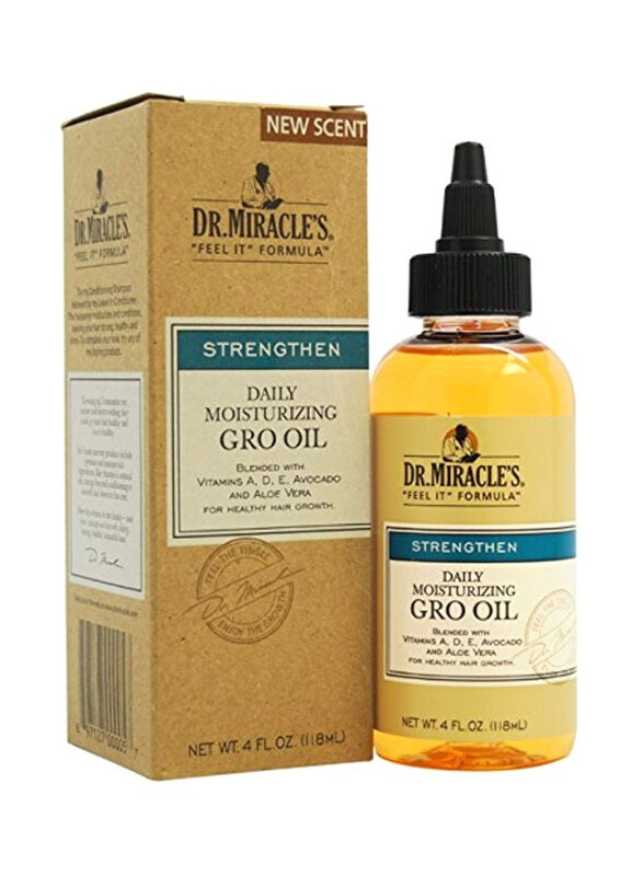 

Dr. Miracle's Strengthen Daily Moisturizing Gro Oil for All Hair Types, 118ml